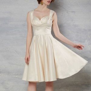 Fit and Flare Wedding Dress in Ivory